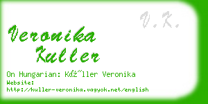 veronika kuller business card